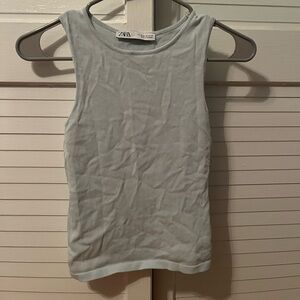 Zara Women’s light blue tank top